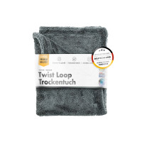 Полотенце для сушки авто двустороннее серое 80х50 см 1400 г/м2