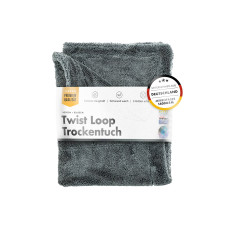 Полотенце для сушки авто двустороннее серое 80х50 см 1400 г/м2