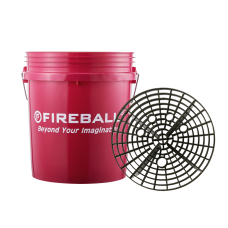 Ведро для мытья авто красное 18 л Fireball с сепаратором