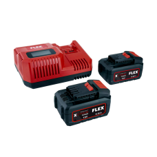 Аккумуляторные блоки FLEX P-Set 55 R (2 аккумулятора × 5 А/ч + зарядное устройство FLEX CA 10.8/18.0