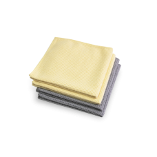 Тряпки из микрофибры серые 4 шт Microfaser Waffeltuch graugelb 40x40 см
