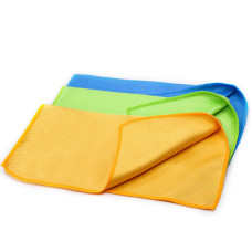 Тряпка из микрофибры для стекла голубая Рыбья чешуя 40х40 см Tornador Magnum