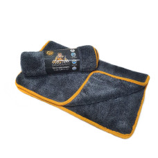 Полотенце из микрофибры двухстороннее с зашитым краем серая 50х60 см (1400 гр/м2) Tornador Magnum