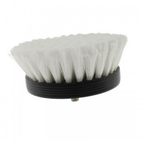 Щетка на дрель для чистки текстиля средняя белая 90 мм Pneumatic Carpet Brush Grey SGCB