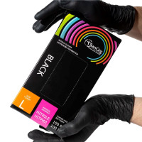 Перчатки нитриловые Черные L (8-9) SanGig