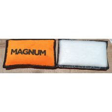 Скраб-губка двухсторонняя для химчистки оранжевая 8х13 см Tornador Magnum