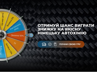 Крути колесо знижок та вигравай призи!