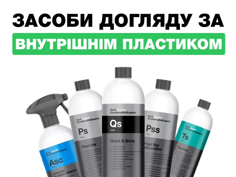Средства для ухода за внутренним пластиком